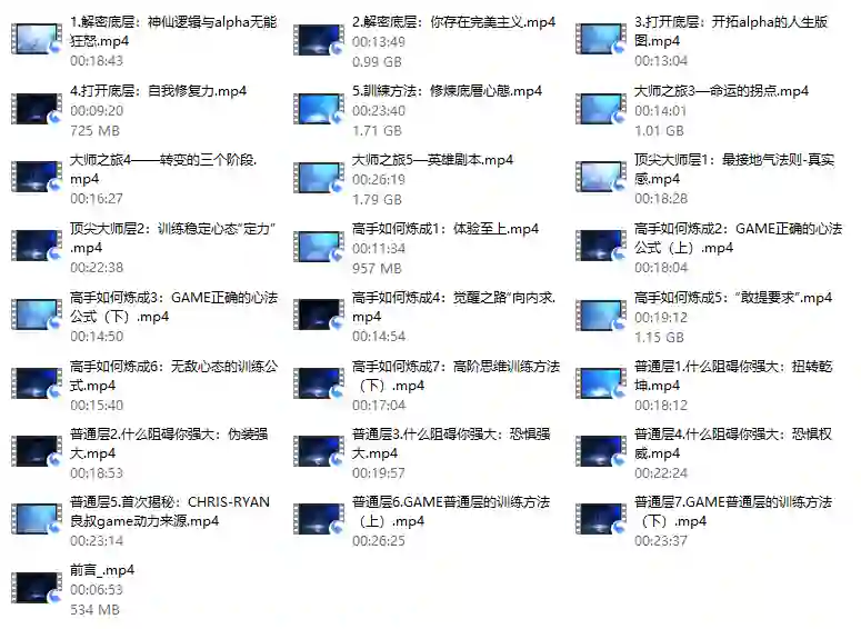 搭讪大师团队-良叔《二次進化》線上視頻課-心语情感库