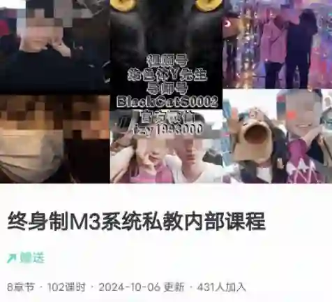 黑猫《终身制M3系统私教内部课程》-心语情感库