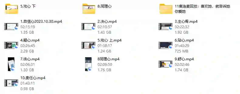 猫爵士B站心态课-心语情感库